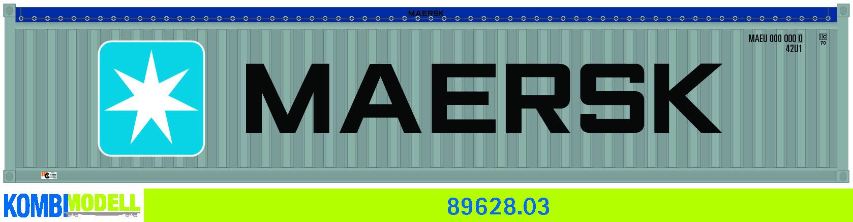 Kombimodell 89628.03 Ct 40' Open-Top (42U1) Maersk" #MAEU 403017" 